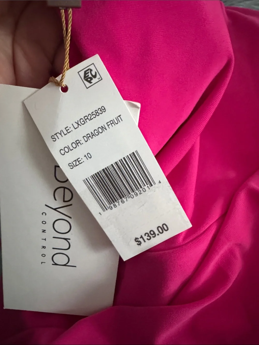 Beyond Control Women's Grommet-Detail Square-Neck Swim Dress NWT size 10